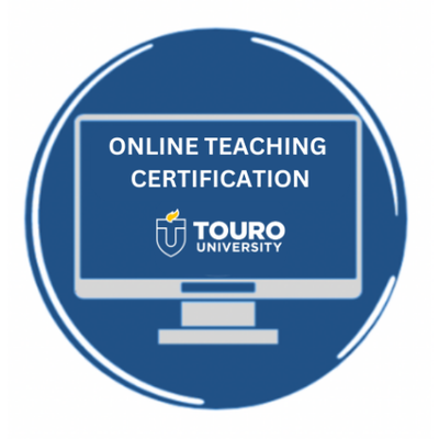 Dr. Cowin receives Online Teaching Certification from the Department of Online Education, Touro University